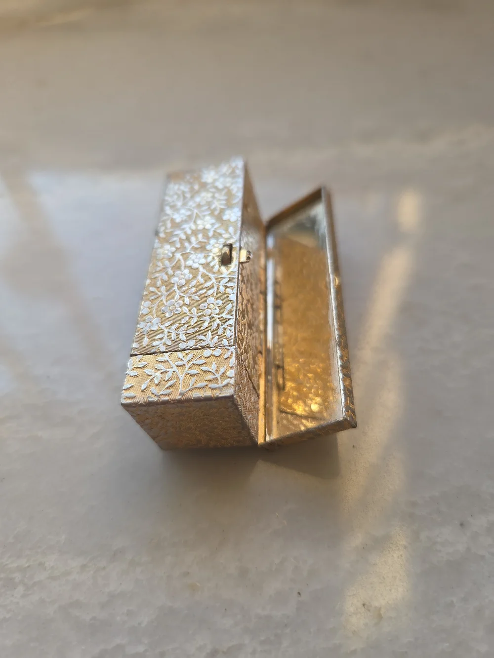 Vtg Mid-Cent Gold Lipstick Lot Helena Rubinstein Wedding Band & Avon Mirror Case